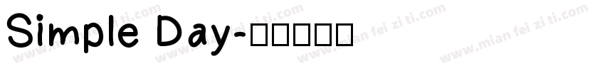 Simple Day字体转换